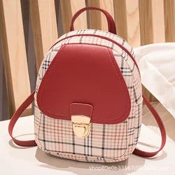 2021 New Fashionable Custom Logo Open Nylon Students Daily School Backpack Vintage Style Zipper PU Open Style Wholesale Factory
