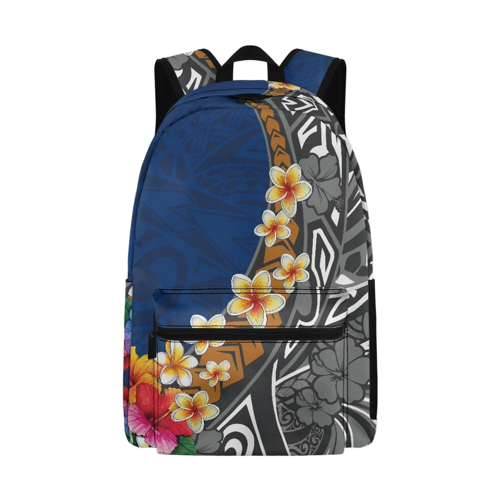 Custom Logo Print Polynesian Design Big Capacity Teenager Backpacks Bag Unisex School Backpack for College Students Boys Girls