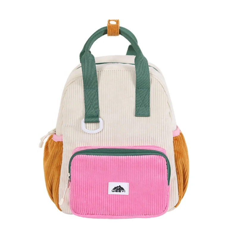 CHANGRONG Custom Handmade Zipper Closure Travel School Kids Backpack Bag