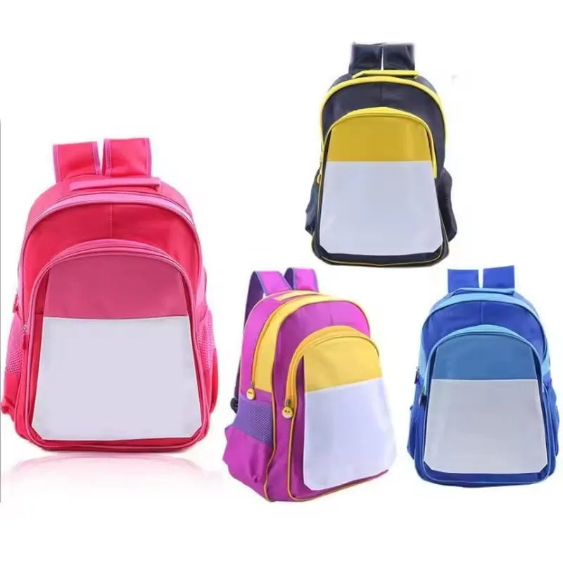 2PC/Lot Big Size Custom Sublimation Blanks School Bags Children School Backpacks Kids Book Bag