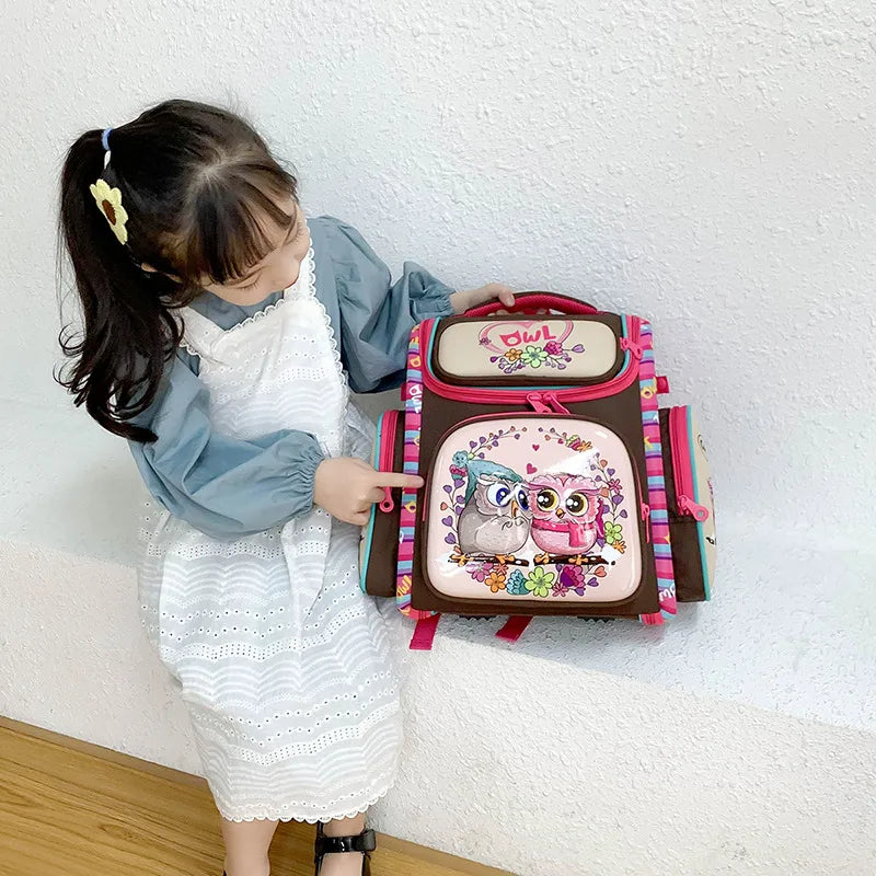 2024 Top Quality Fashion Custom Breathable Spine Protection Kindergarten School Bags for Kids Cool Cartoon Printing Backpack