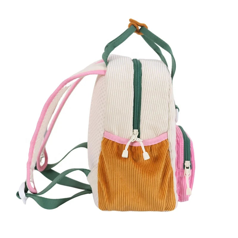 CHANGRONG Custom Handmade Zipper Closure Travel School Kids Backpack Bag