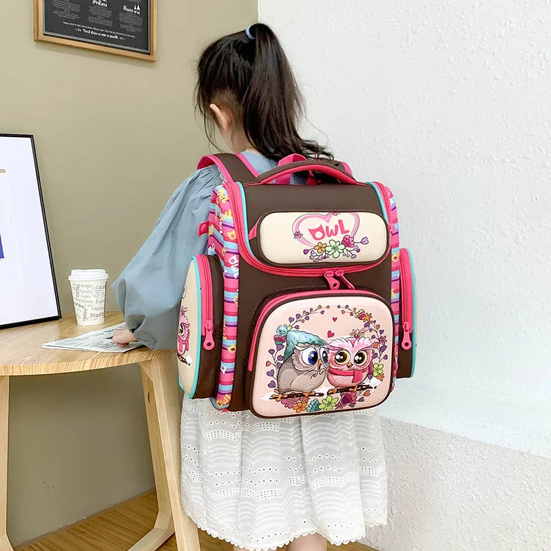 2024 Top Quality Fashion Custom Breathable Spine Protection Kindergarten School Bags for Kids Cool Cartoon Printing Backpack