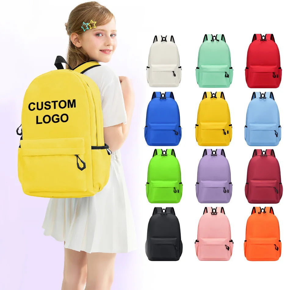 2024 New Wholesale Custom School Bag Backpack Waterproof School Bags Girls Bookbags Casual School Book Bag for Kids Backpack