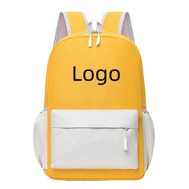 Custom Logo School Backpack Unisex Colorful School Bags for Students and Kids Wholesale