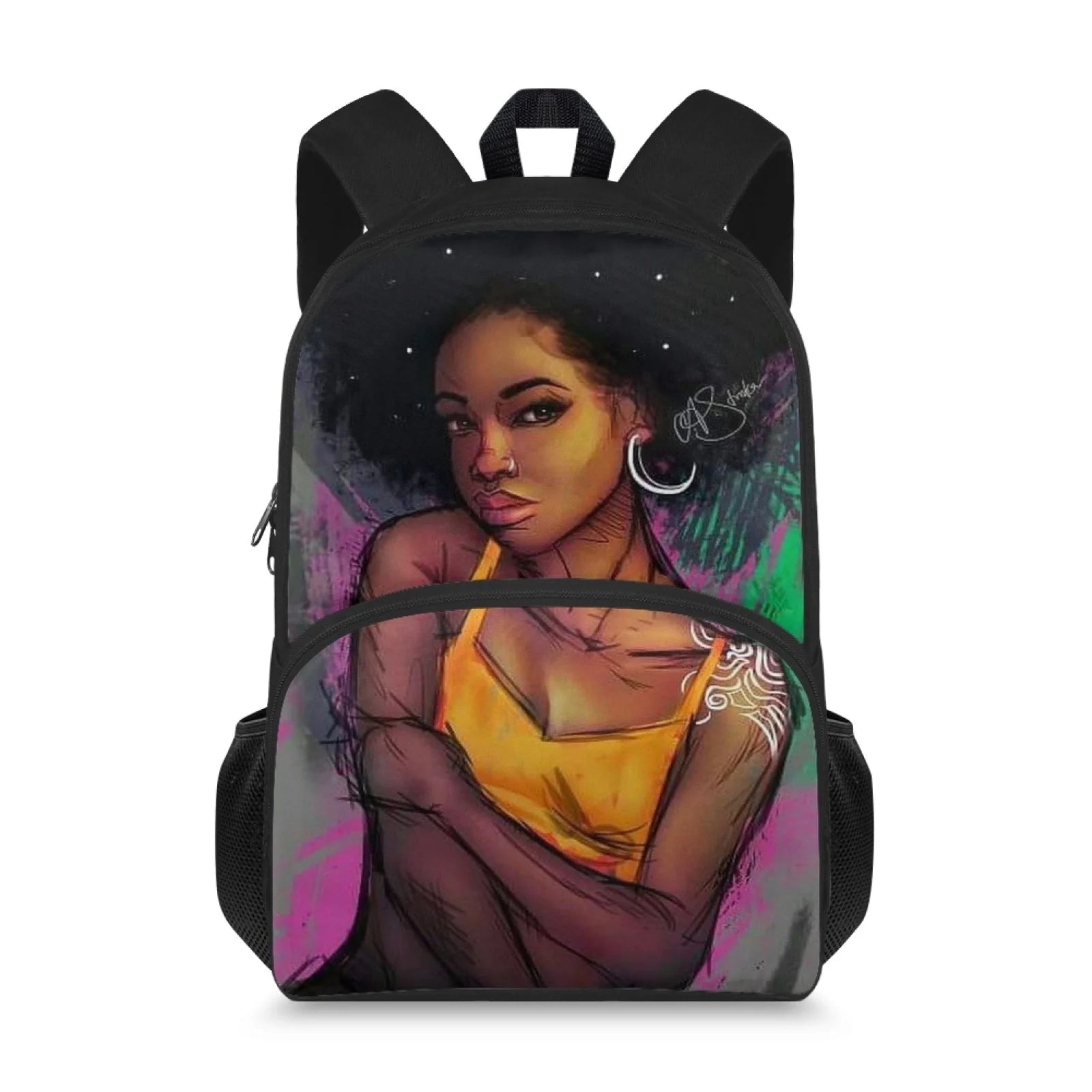African Arts Printed Kids School Backpack Custom Print for Boys Girls Bookbag School Bag Preschool Kindergarten Toddler Backpack
