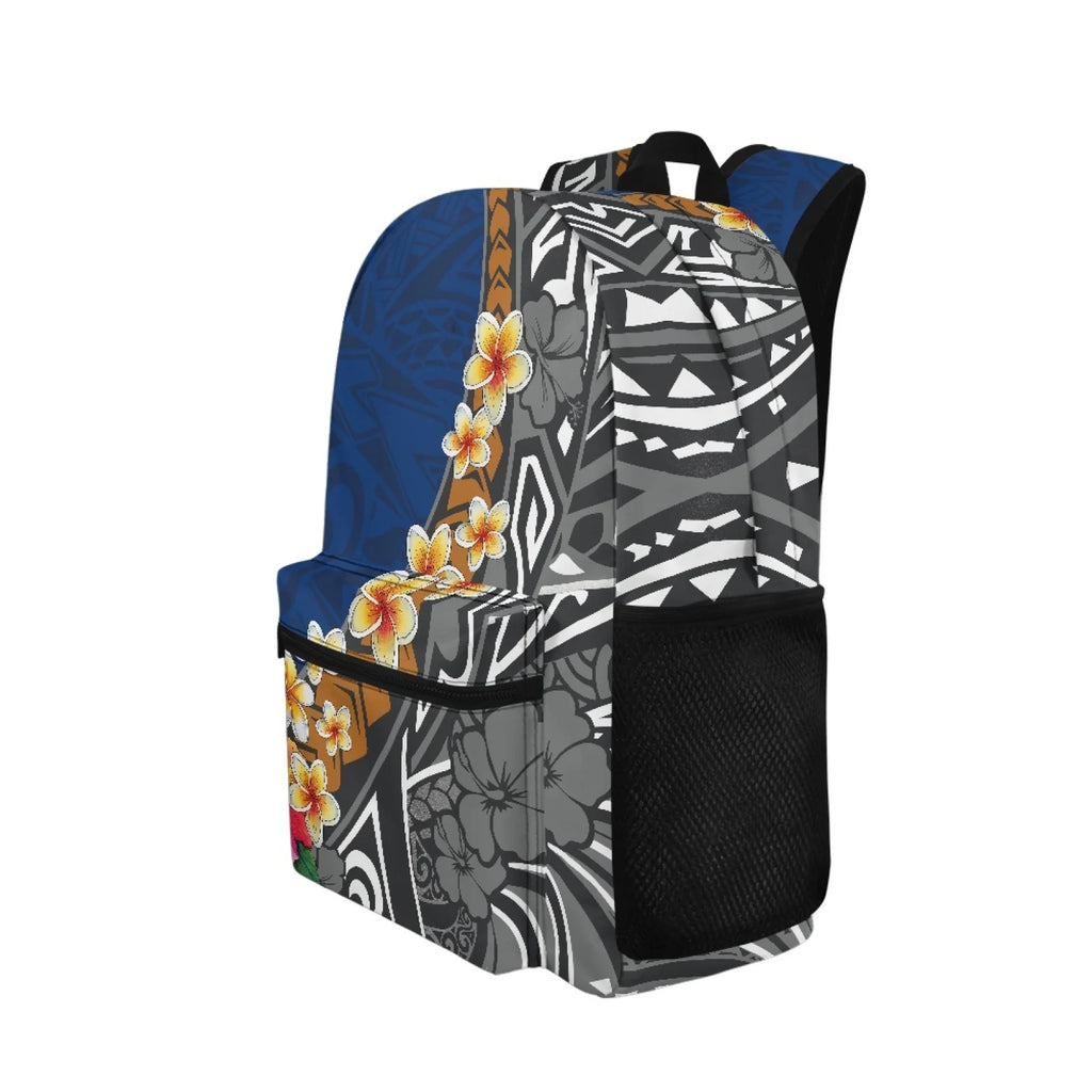 Custom Logo Print Polynesian Design Big Capacity Teenager Backpacks Bag Unisex School Backpack for College Students Boys Girls
