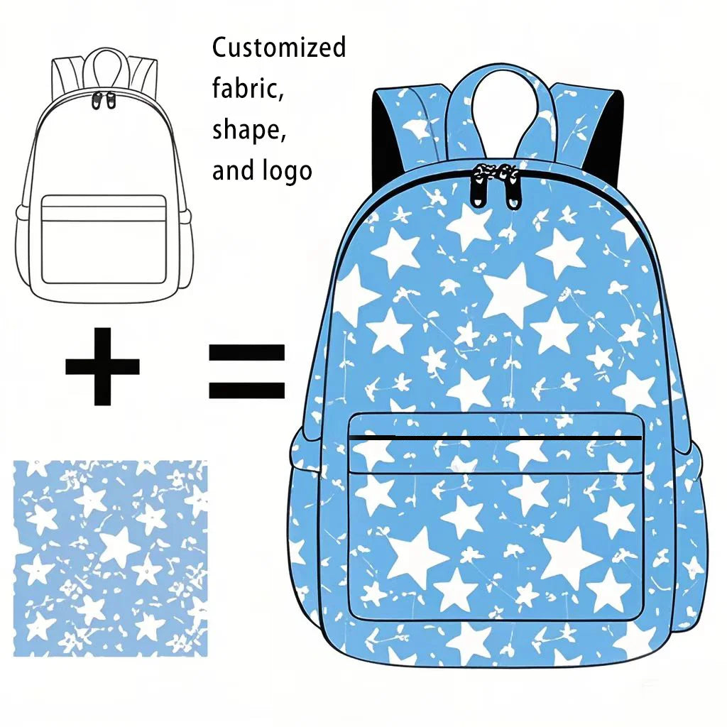 Low MOQ Custom LOGO Prints Backpack School Bag Women and Men's Backpack Customize Backpacks with Pictures