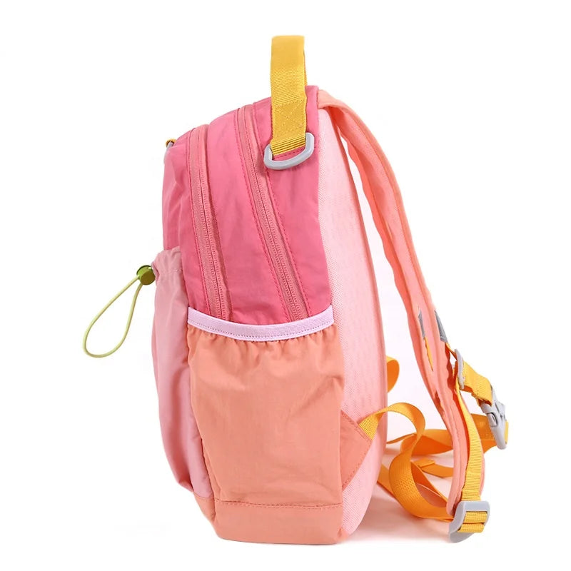 CHANGRONG Unisex Nylon Backpack Vintage Zipper Closure Polyester Lining Custom Design for School Boys and Girls