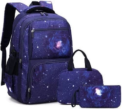 Custom logo School Bags 3pcs Set With Lunch Bag for Boys Kids Student Backpack Mochila Escolar Large Capacity Children Black Bag