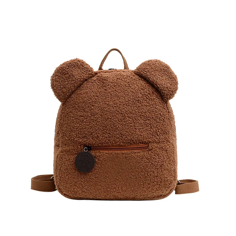 Custom Plush Teddy Bear Backpack for Toddlers Cute Cartoon Bookbags Mini Schoolbags for Kids Children's BookBags