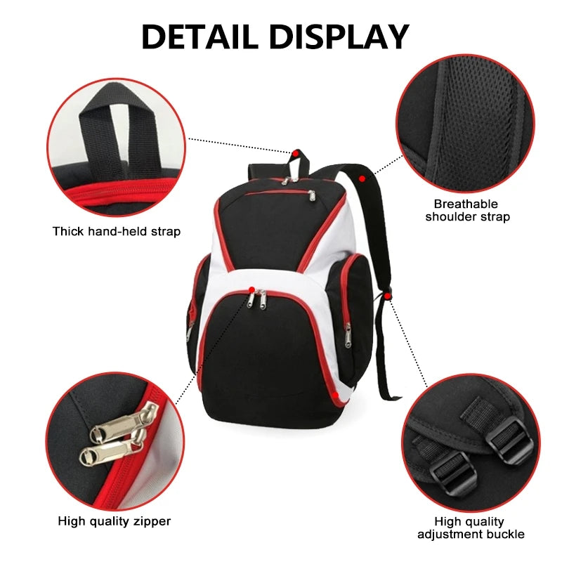 Custom Sports Bag Basketball Backpack for Kids Outdoor Gym Backpack Waterproof Football Travel Bag Men Sports Basketball Bag