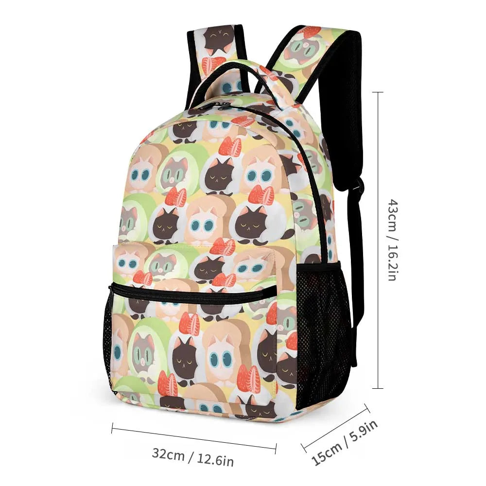 Custom 16 Inch Cute Penguins Themed School Backpack for Kids Girls Boys Lightweight Large Capacity Personalized Bookbag Students