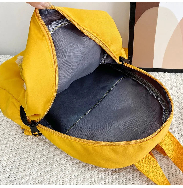 Custom Kids Cute Backpack With Teddy Bear Children Small Daypack Kindergarten Soft School Bag OEM logo Fashion Baby Travel Bag