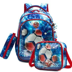 Custom Student Backpack Waterproof Schoolbag Set with Insulated Lunch Bag Casual School Book Bag Other Backpack for Kids