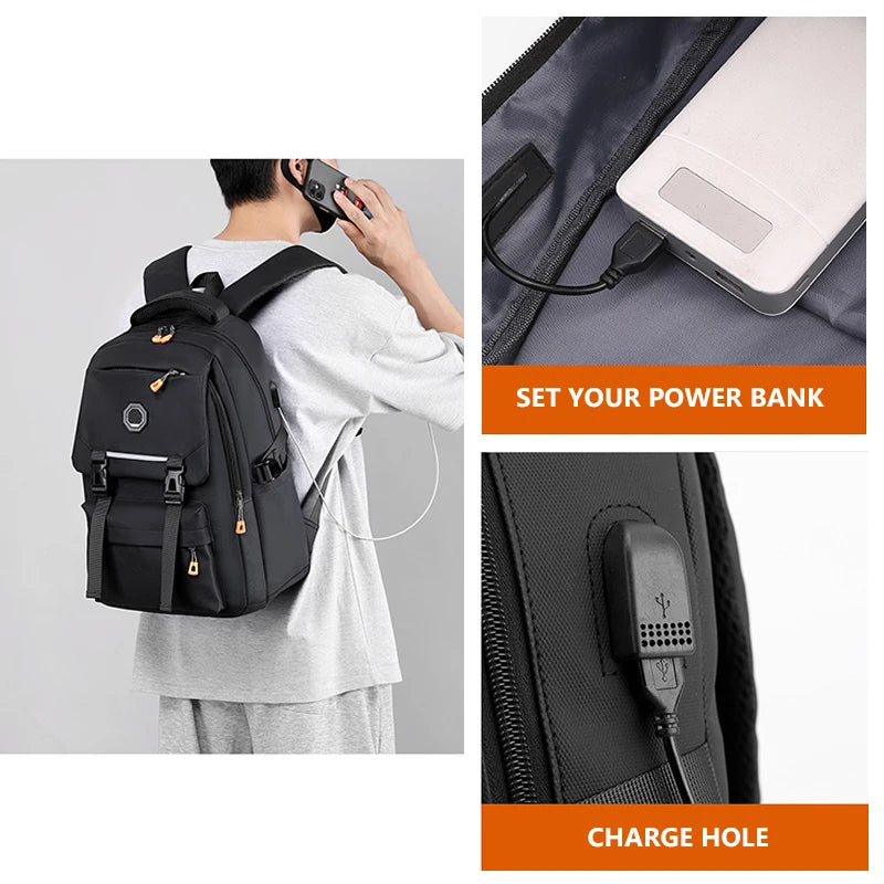 Custom logo Oxford College Student New Designer Waterproof Cheap Fashion Cool Travel Student School Laptop Backpack for Teens