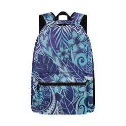Custom Logo Print Polynesian Design Big Capacity Teenager Backpacks Bag Unisex School Backpack for College Students Boys Girls