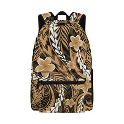 Custom Logo Print Polynesian Design Big Capacity Teenager Backpacks Bag Unisex School Backpack for College Students Boys Girls