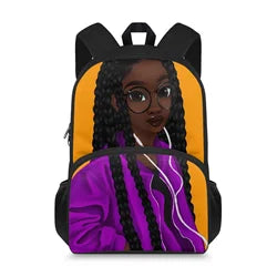 African Arts Printed Kids School Backpack Custom Print for Boys Girls Bookbag School Bag Preschool Kindergarten Toddler Backpack