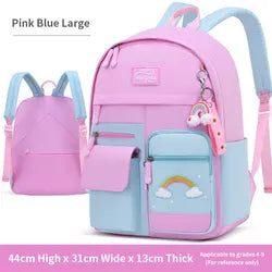 Custom Large Capacity Colorful Teen Girls Students School Bags Kids Backpack for Children School