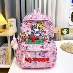 2025 Customizable Design Large Capacity School Backpack New Cartoon Monster Labubu Full Print for Students and Kids