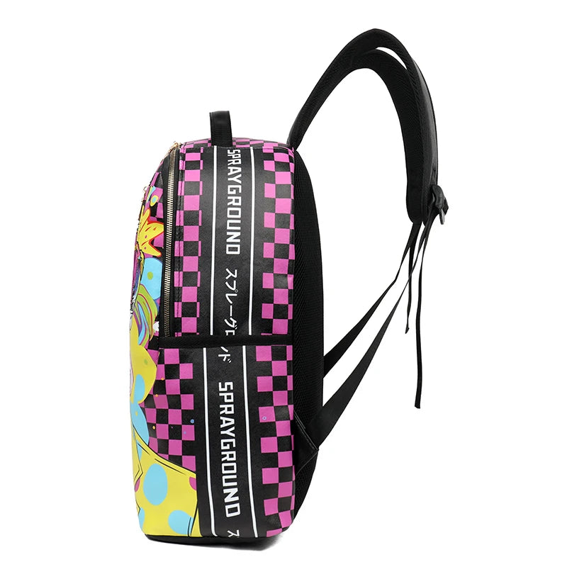 Custom Full Imprinted Picture Backpack Spray Ground Bag Casual Printing School Backpack Men Women