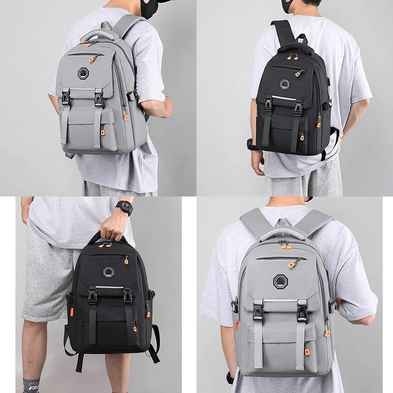 Custom logo Oxford College Student New Designer Waterproof Cheap Fashion Cool Travel Student School Laptop Backpack for Teens