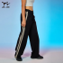 JIEJIN Custom Logo Gym Wear Casual Vintage Lightweight Oversized Straight Cropped Joggers Pants For Women