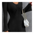 Fall 2024 Elegant Women Clothes Square Collar Long Sleeve Mini Bodycon Casual Dresses Women Lady