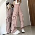 Loose-Fit Casual Solid Print Sweatpants with Elastic Waist and Customizable Logo Placement for Women