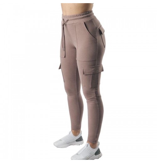 Wholesale Women Gym Tights Sweat Jogger Pants Multi Pocket Cargo Sweatpants Gym Custom Jogger Pants